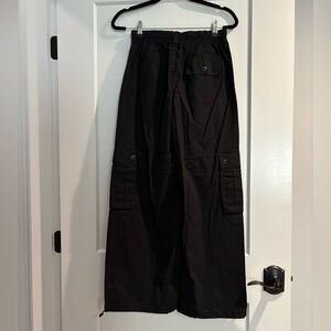 black cargo pants